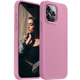 Cordking Designed for iPhone 15 Pro Case, Silicone Ultra Slim Shockproof Protective Phone Case with [Soft Anti-Scratch Microfiber Lining], 6.1 inch, Lilac Purple