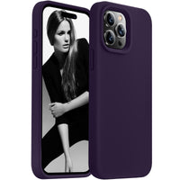 Cordking Designed for iPhone 15 Pro Max Case, Silicone Ultra Slim Shockproof Phone Case with [Soft Anti-Scratch Microfiber Lining], 6.7 inch, Purple