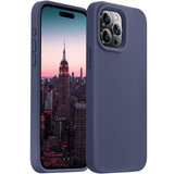 Cordking Designed for iPhone 15 Pro Max Case, Silicone Ultra Slim Shockproof Phone Case with [Soft Anti-Scratch Microfiber Lining], 6.7 inch, Navy Blue