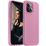 Cordking Designed for iPhone 15 Plus Case, Silicone Ultra Slim Shockproof Protective Phone Case with [Soft Anti-Scratch Microfiber Lining], 6.7 inch, Lilac Purple