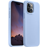 Cordking Designed for iPhone 15 Plus Case, Silicone Ultra Slim Shockproof Protective Phone Case with [Soft Anti-Scratch Microfiber Lining], 6.7 inch, Light Blue