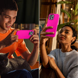 Cordking Designed for iPhone 15 Plus Case, Silicone Ultra Slim Shockproof Protective Phone Case with [Soft Anti-Scratch Microfiber Lining], 6.7 inch, Hot Pink