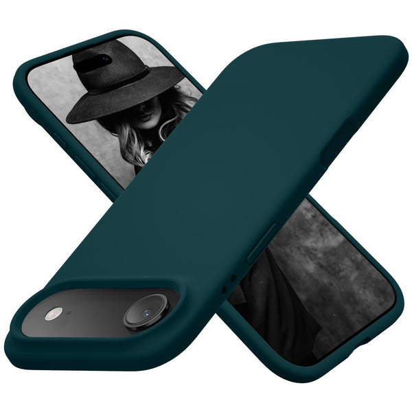 Cordking for iPhone Air Case, Silicone Ultra Slim Shockproof Protective Phone Case with [Soft Anti-Scratch Microfiber Lining], 6.5 inch, Teal