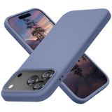 Cordking for iPhone 17 Pro Case, Silicone Ultra Slim Shockproof Protective Phone Case with [Soft Anti-Scratch Microfiber Lining], 6.3 inch, Lavender Gray