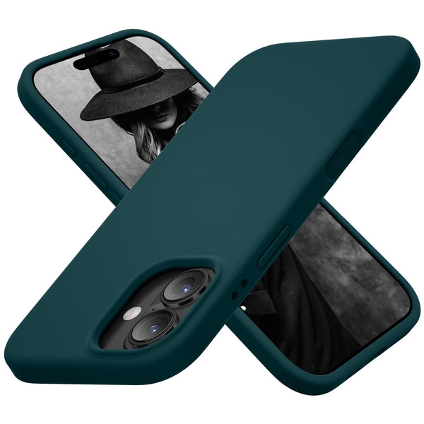 Cordking for iPhone 17 Case, Silicone Ultra Slim Shockproof Protective Phone Case with [Soft Anti-Scratch Microfiber Lining], 6.3 inch, Teal