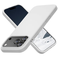Cordking for iPhone 17 Pro Case, Silicone Ultra Slim Shockproof Protective Phone Case with [Soft Anti-Scratch Microfiber Lining], 6.3 inch, White