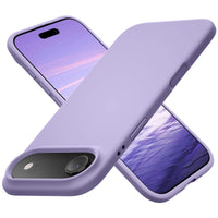 Cordking for iPhone Air Case, Silicone Ultra Slim Shockproof Protective Phone Case with [Soft Anti-Scratch Microfiber Lining], 6.5 inch, Clove Purple