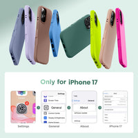 Cordking for iPhone 17 Case, Silicone Ultra Slim Shockproof Protective Phone Case with [Soft Anti-Scratch Microfiber Lining], 6.3 inch, Navy Blue