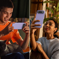 Cordking for iPhone Air Case, Silicone Ultra Slim Shockproof Protective Phone Case with [Soft Anti-Scratch Microfiber Lining], 6.5 inch, Clove Purple