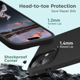 Cordking for iPhone 17 Case, Silicone Ultra Slim Shockproof Protective Phone Case with [Soft Anti-Scratch Microfiber Lining], 6.3 inch, Black