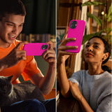 Cordking for iPhone 17 Case, Silicone Ultra Slim Shockproof Protective Phone Case with [Soft Anti-Scratch Microfiber Lining], 6.3 inch, Hot Pink