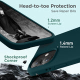 Cordking for iPhone 17 Case, Silicone Ultra Slim Shockproof Protective Phone Case with [Soft Anti-Scratch Microfiber Lining], 6.3 inch, Teal