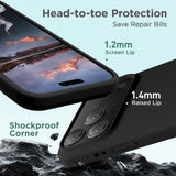 Cordking for iPhone 17 Pro Max Case, Silicone Ultra Slim Shockproof Protective Phone Case with [Soft Anti-Scratch Microfiber Lining], 6.9 inch, Black