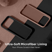 Cordking for iPhone 17 Pro Case, Silicone Ultra Slim Shockproof Protective Phone Case with [Soft Anti-Scratch Microfiber Lining], 6.3 inch, Black