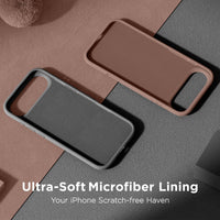 Cordking for iPhone Air Case, Silicone Ultra Slim Shockproof Protective Phone Case with [Soft Anti-Scratch Microfiber Lining], 6.5 inch, Space Gray