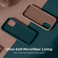 Cordking for iPhone 17 Case, Silicone Ultra Slim Shockproof Protective Phone Case with [Soft Anti-Scratch Microfiber Lining], 6.3 inch, Teal