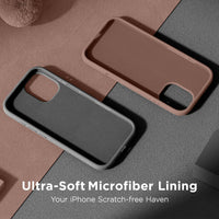 Cordking for iPhone 17 Case, Silicone Ultra Slim Shockproof Protective Phone Case with [Soft Anti-Scratch Microfiber Lining], 6.3 inch, Space Gray