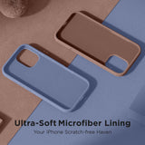 Cordking for iPhone 17 Case, Silicone Ultra Slim Shockproof Protective Phone Case with [Soft Anti-Scratch Microfiber Lining], 6.3 inch, Lavender Gray