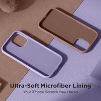 Cordking for iPhone 17 Case, Silicone Ultra Slim Shockproof Protective Phone Case with [Soft Anti-Scratch Microfiber Lining], 6.3 inch, Clove Purple
