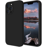 Cordking Designed for iPhone 13 Pro Max Case, Silicone Full Cover [Enhanced Camera Protection] Shockproof Protective Phone Case with [Soft Anti-Scratch Microfiber Lining], 6.7 inch, Black