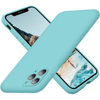 Cordking iPhone 11 Pro Max Case, Silicone Ultra Slim Shockproof Phone Case with [Soft Anti-Scratch Microfiber Lining], 6.5 inch, Sea Blue