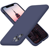 Cordking iPhone 11 Pro Max Phone Case, Silicone Ultra Slim Shockproof Phone Cover with [Soft Anti-Scratch Microfiber Lining], 6.5 inch, Navy Blue