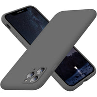 Cordking Silicone iPhone 11 Pro Case, Ultra Slim Shockproof Phone Case with [Soft Anti-Scratch Microfiber Lining], 5.8 inch, Space Gray