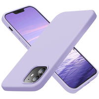 Cordking Designed for iPhone 12 Cases, Designed for iPhone 12 Pro Cases, Shockproof Silicone Phone Case with [Soft Anti-Scratch Microfiber Lining] 6.1 inch, Clove Purple