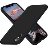 Cordking iPhone Xs MAX Cases, Silicone Ultra Slim Shockproof Protective Phone Case with [Soft Anti-Scratch Microfiber Lining], 6.5 inch, Black