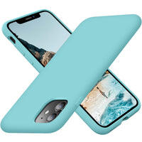 Cordking iPhone 11 Case, Silicone Ultra Slim Shockproof Phone Case with [Soft Anti-Scratch Microfiber Lining], 6.1 inch, Sea Blue