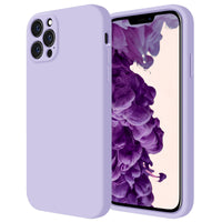 Cordking iPhone 11 Pro Max Case, Silicone [Square Edges] & [Camera Protecion] Upgraded Phone Case with Soft Anti-Scratch Microfiber Lining, 6.5 inch, Clove Purple