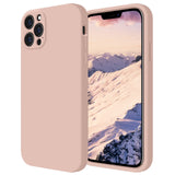 Cordking iPhone 11 Pro Max Case, Silicone [Square Edges] & [Camera Protecion] Upgraded Phone Case with Soft Anti-Scratch Microfiber Lining, 6.5 inch, Pinksand