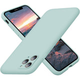 Cordking iPhone Case 11 Pro, Silicone Ultra Slim Shockproof Phone Case with [Soft Anti-Scratch Microfiber Lining], 5.8 inch, Mint green