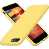 Cordking iPhone 8 Plus Case, iPhone 7 Plus Case, Silicone Ultra Slim Shockproof Phone Case with [Soft Anti-Scratch Microfiber Lining], 5.5 inch, Yellow