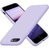 Cordking iPhone 8 Plus Case, iPhone 7 Plus Case, Silicone Ultra Slim Shockproof Phone Case with [Soft Anti-Scratch Microfiber Lining], 5.5 inch, Clove Purple