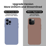 Cordking Designed for iPhone 13 Pro Case, Silicone Full Cover [Enhanced Camera Protection] Shockproof Protective Phone Case with [Soft Anti-Scratch Microfiber Lining], 6.1 inch, Lavender Gray
