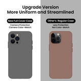 Cordking Designed for iPhone 13 Pro Case, Silicone Full Cover [Enhanced Camera Protection] Shockproof Protective Phone Case with [Soft Anti-Scratch Microfiber Lining], 6.1 inch, Space Gray