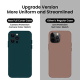 Cordking Designed for iPhone 13 Pro Case, Silicone Full Cover [Enhanced Camera Protection] Shockproof Protective Phone Case with [Soft Anti-Scratch Microfiber Lining], 6.1 inch,Teal