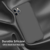 Cordking Silicone iPhone 11 Pro Max Case, Ultra Slim Shockproof Phone Case with [Soft Anti-Scratch Microfiber Lining], 6.5 inch, Space Gray