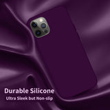 Cordking Compatible with iPhone 12 Pro Max Case for Girls, Silicone Ultra Slim Shockproof Phone Case with [Soft Anti-Scratch Microfiber Lining], 6.7 inch, Wine Red