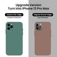 Cordking iPhone 11 Pro Max Case, Silicone [Square Edges] & [Camera Protecion] Upgraded Phone Case with Soft Anti-Scratch Microfiber Lining, 6.5 inch, Midnight Green