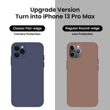 Cordking iPhone 11 Pro Max Case, Silicone [Square Edges] & [Camera Protecion] Upgraded Phone Case with Soft Anti-Scratch Microfiber Lining, 6.5 inch, Navy Blue