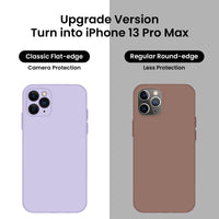 Cordking iPhone 11 Pro Max Case, Silicone [Square Edges] & [Camera Protecion] Upgraded Phone Case with Soft Anti-Scratch Microfiber Lining, 6.5 inch, Clove Purple