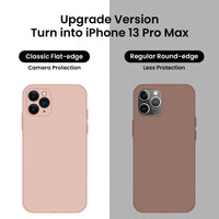 Cordking iPhone 11 Pro Max Case, Silicone [Square Edges] & [Camera Protecion] Upgraded Phone Case with Soft Anti-Scratch Microfiber Lining, 6.5 inch, Pinksand