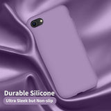 Cordking iPhone SE Case 2022/2020, iPhone 7 8 Case, Silicone Ultra Slim Shockproof Phone Case with [Soft Microfiber Lining], 4.7 inch, Light Purple