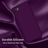 Cordking iPhone SE Case 2022/2020, iPhone 7 8 Case, Silicone Ultra Slim Shockproof Phone Case with [Soft Microfiber Lining], 4.7 inch, Wine Red