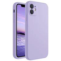 Cordking iPhone 11 Case, Silicone [Square Edges] & [Camera Protecion] Upgraded Phone Case with Soft Anti-Scratch Microfiber Lining, 6.1 inch, Clove Purple