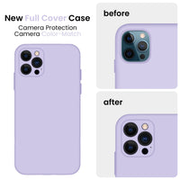 Cordking iPhone 11 Pro Max Case, Silicone [Square Edges] & [Camera Protecion] Upgraded Phone Case with Soft Anti-Scratch Microfiber Lining, 6.5 inch, Clove Purple