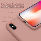 Cordking iPhone Xs Case, iPhone X Phone Case, Silicone Ultra Slim Shockproof Phone Case with [Soft Anti-Scratch Microfiber Lining], 5.8 inch, Light Brown