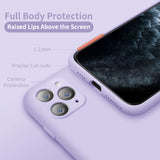 Cordking iPhone 11 Pro Max Case, Silicone Ultra Slim Shockproof Phone Case with [Soft Anti-Scratch Microfiber Lining], 6.5 inch, Clove Purple